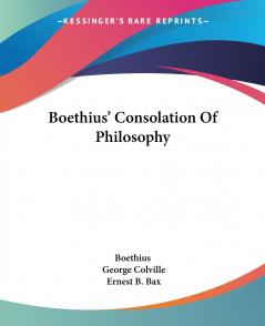 Boethius' Consolation Of Philosophy