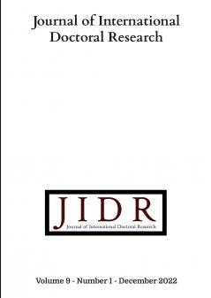 Journal of International Doctoral research Volume 9 Number 1 2022