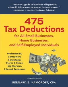 475 Tax Deductions for All Small Businesses Home Businesses and Self-Employed Individuals