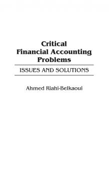Critical Financial Accounting Problems