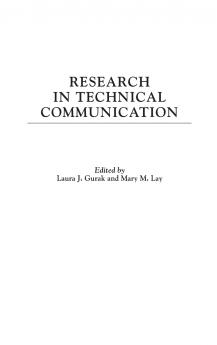 Research in Technical Communication