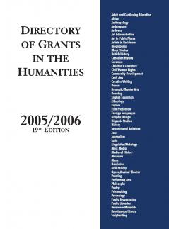 Directory of Grants in the Humanities 2005/2006
