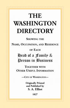 The Washington [DC] Directory 1827