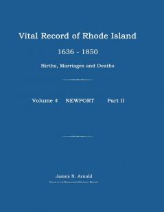Vital Record of Rhode Island 1636-1850