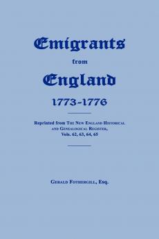Emigrants From England 1773-1776
