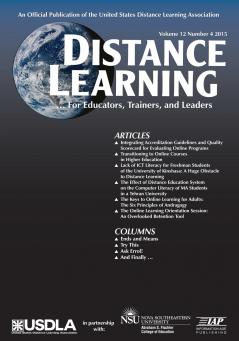 Distance Learning Magazine Volume 12 Issue 4 2015