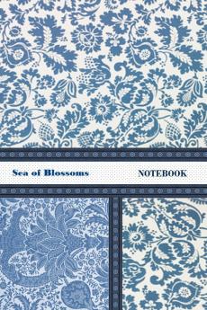 Sea of Blossoms NOTEBOOK [ruled Notebook/Journal/Diary to write in 60 sheets Medium Size (A5) 6x9 inches]