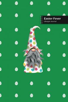Easter Fever Lifestyle Journal Blank Write-in Notebook Dotted Lines Wide Ruled Size (A5) 6 x 9 In (Green)
