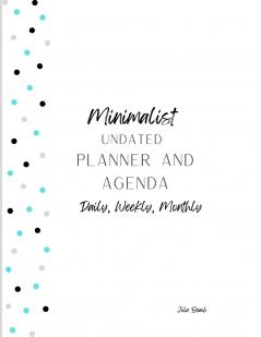 Minimalist 12-Month Undated Planner and Agenda