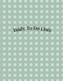 Daily To Do Lists