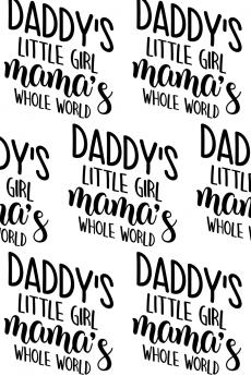 Daddy's Little Girl Mama's Whole World Composition Notebook - Small Ruled Notebook - 6x9 Lined Notebook (Softcover Journal / Notebook / Diary)