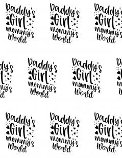 Daddy's Girl Mommy's World Composition Notebook - Large Ruled Notebook - 8.5x11 Lined Notebook (Softcover Journal / Notebook / Diary)