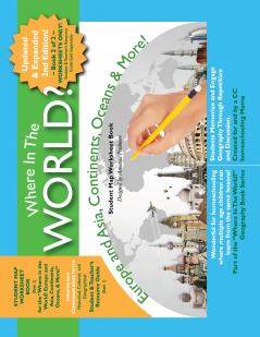 Where in the World? Europe and Asia Continents Oceans & More - Student Map Worksheet Book