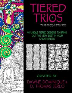 Tiered Trios Adult Coloring Book