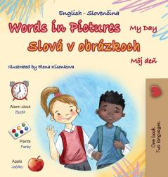 Words in Pictures - My Day (English Slovak Bilingual Children's Book)
