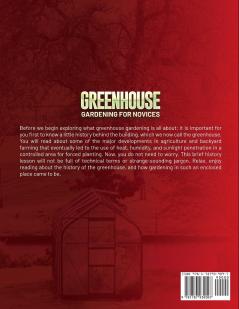GREENHOUSE GARDENING FOR NOVICES