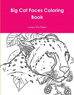 Big Cat Faces Coloring Book