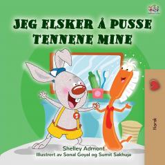 I Love to Brush My Teeth (Norwegian Children's Book)