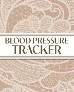 XL Large Print 1-Year Blood Pressure Tracker (Beige Lace)