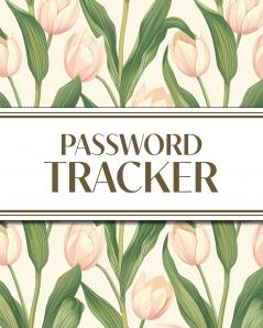 XL Large Print Password Tracker (Pink Tulips)