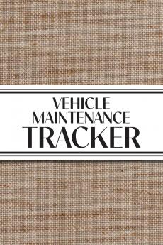 Vehicle Maintenance Tracker (Textured Paper Rust Orange)