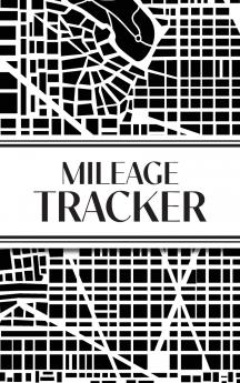 Mileage Tracker (Urban Map Black and White)