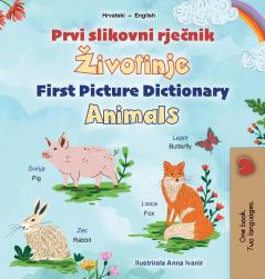 First Picture Dictionary - Animals (Croatian English Bilingual Children's Book)