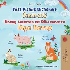 First Picture Dictionary - Animals (English Tagalog Bilingual Children's Book)
