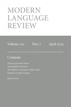 Modern Language Review (120.2) April 2025