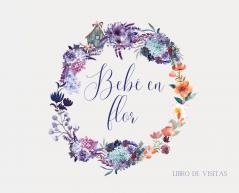 Bebé en flor (libro de visitas)