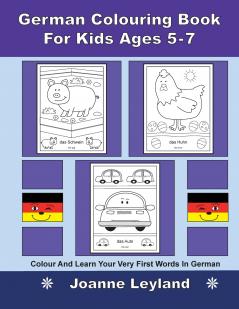 German Colouring Book For Kids Ages 5-7