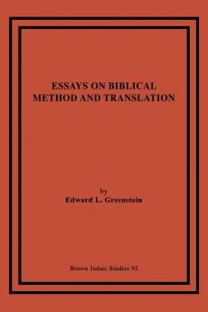 Essays on Biblical Method and Translation