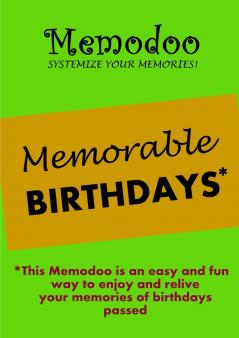 Memodoo Memorable Birthdays