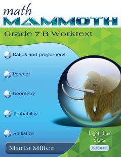 Math Mammoth Grade 7-B Worktext