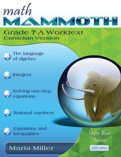 Math Mammoth Grade 7-A Worktext Canadian Version