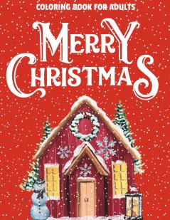 Merry Christmas Coloring Book for Seniors and Beginners