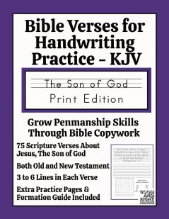 Bible Verses for Handwriting Practice - KJV