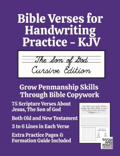 Bible Verses for Handwriting Practice - KJV