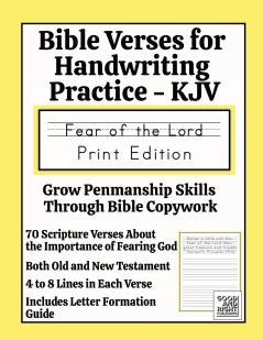 Bible Verses for Handwriting Practice - KJV