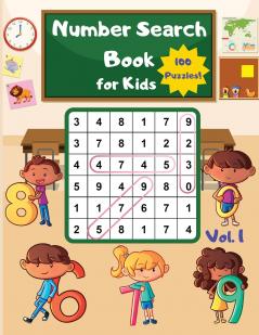 Number Search Book for Kids