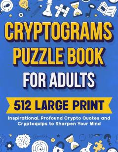 Cryptograms Puzzle Book For Adults