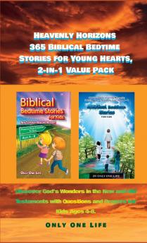 Heavenly Horizons 365 Biblical Bedtime Stories for Young Hearts 2-in-1 Value Pack