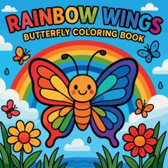 Rainbow Wings - Butterfly Coloring Book