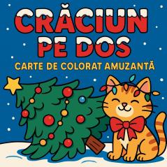 Crăciun pe dos - Carte de colorat amuzantă