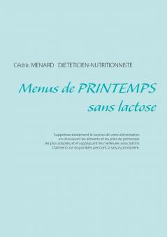 Menus de printemps sans lactose