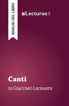 Canti - Giacomo Leopardi (analisi del libro)