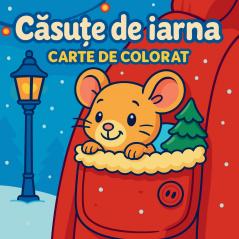 Căsuțe de iarnă - Carte de colorat