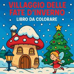 Villaggio delle fate d'inverno - Libro da colorare