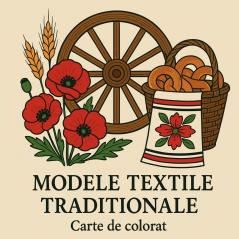 Modele Textile Tradiționale - Carte de Colorat pentru Adulți