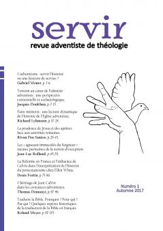 servir. revue adventiste de théologie